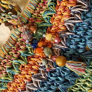 ORVIS Multicolor Woven Shoulder Tote/Bag